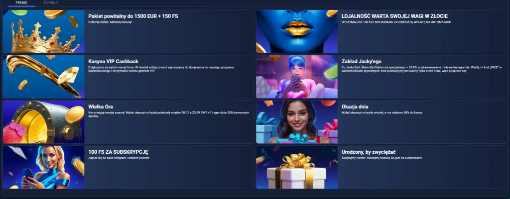Różnorodne bonusy dla polskich graczy w kasynie 1XBet