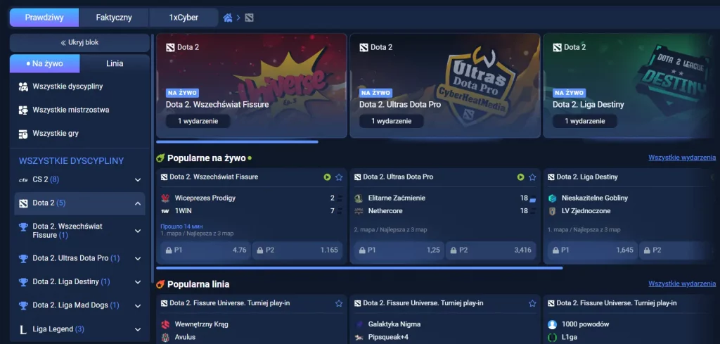 Zakłady na Dota 2 dla graczy z Polski